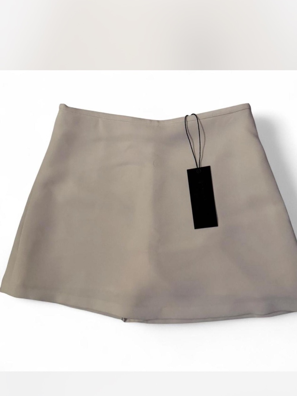 Gianni Bini White A-Line Mini Skort